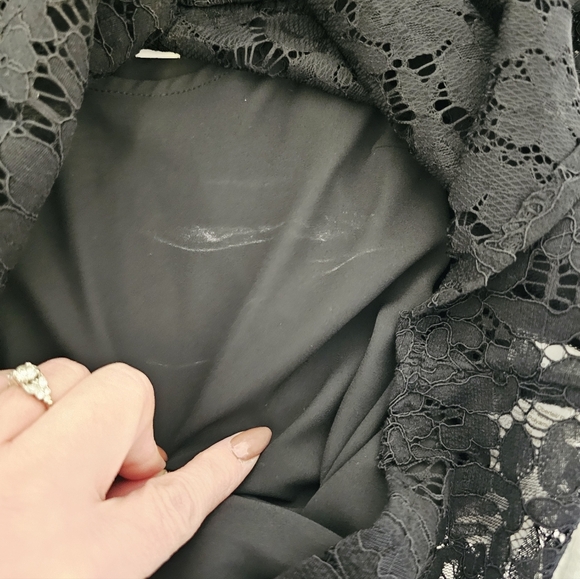 J.Crew Factory Black Lace Button Down Shirt With Tank Under Womens Size XS NWT - Picture 9 of 9